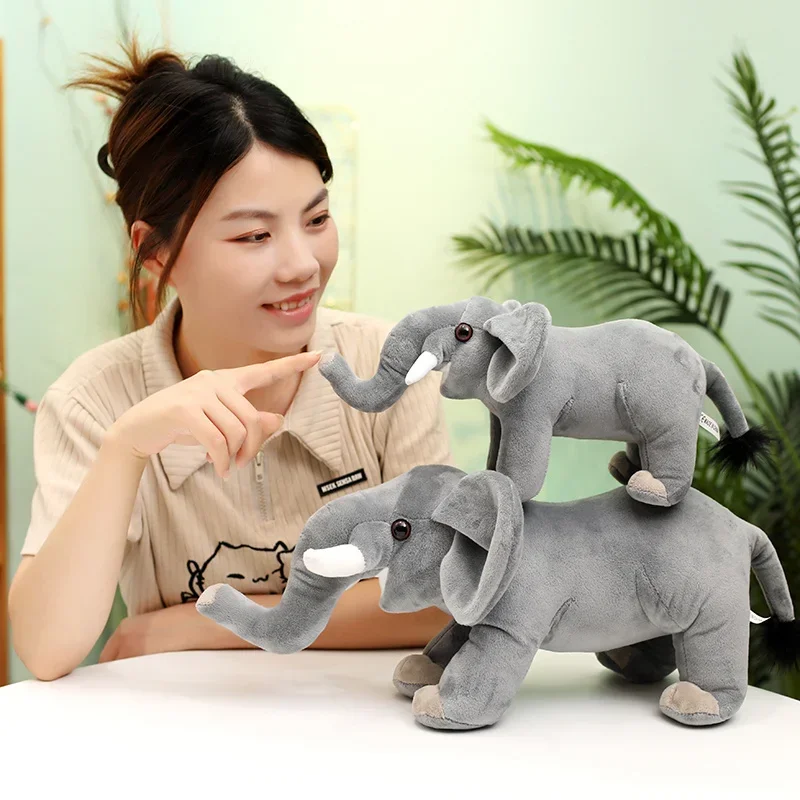 Drop Shipping soft Elephant plush Large Elephant Toys Stuffed Animals Plush Toys Friend Plush Doll Infant Toys Birthday Gift - Image 2