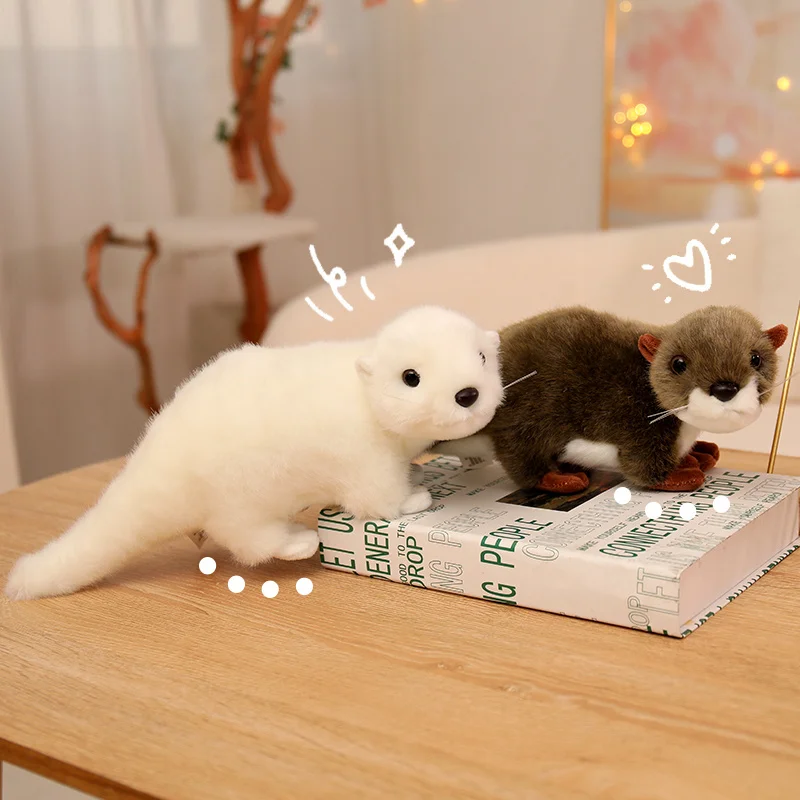 33/38/45CM Kawaii Lifelike Otter Plush Toy Otter Plushie Stuffed Animal Toy Appease Baby Doll Kid Birthday Xmas Gift - Image 6