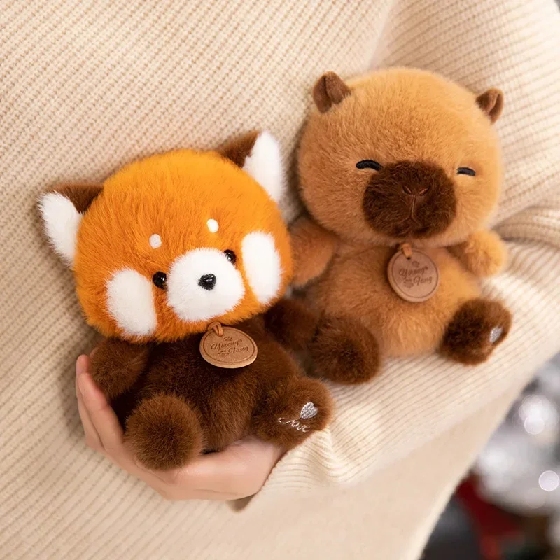 Cute Sitting Animals Panda Fox Cat Soft Plush Dolls Stuffed Capybara Pig Plushie Baby Toys Gifts For Children Christmas Present - Image 3